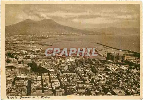 Cartes postales moderne Napoli Panorama da S Martino Tramway