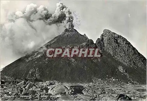 Cartes postales moderne Napoli Vesuvio Il Cono Centrale Volcan