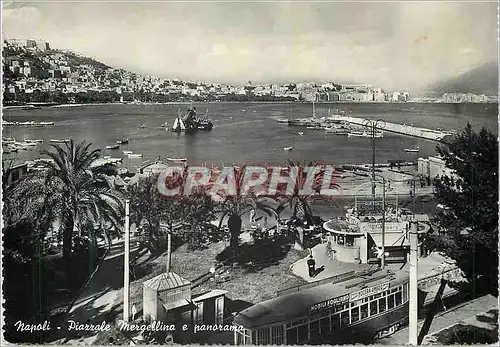 Cartes postales moderne Napoli Piazzale Mergellina e Panorama Tramway