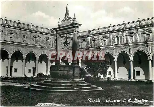 Moderne Karte Napoli Chiostro di S Martino