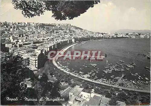 Cartes postales moderne Napoli Marine de Mergellina Bateaux