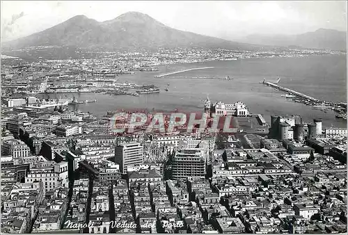 Moderne Karte Napoli Vue du Port