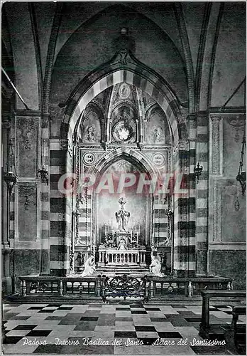 Moderne Karte Padova Interno del Santo Altare del Santissimo