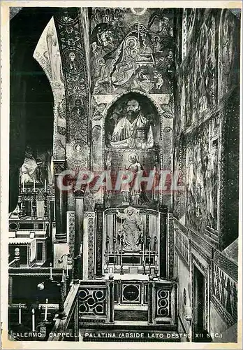 Cartes postales moderne Palermo Chapelle Palatine (Abside a Droite XIIe Siecle)