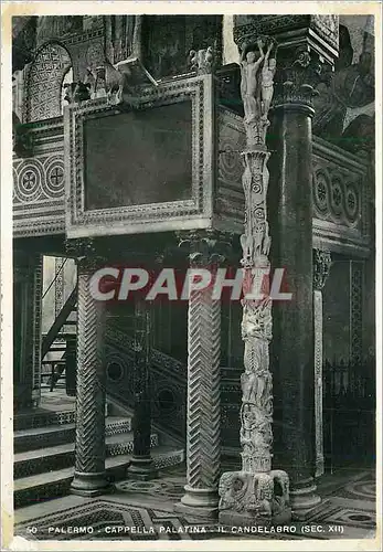 Cartes postales moderne Palermo Chapelle Palatine Le Candelabre (XIIe Siecle)