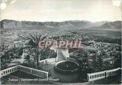 Cartes postales moderne Palermo Panorama de la Chateau Utveggio