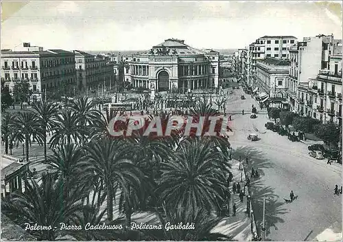 Cartes postales moderne Palermo La Place Castelnuovo Politeama