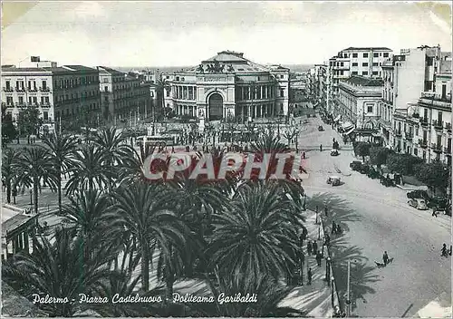 Moderne Karte Palermo La Place Castelnuovo Politeama