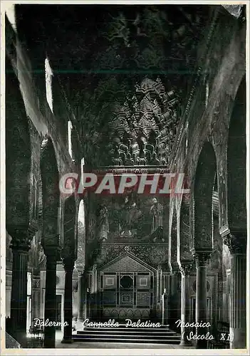 Moderne Karte Palermo Chapelle Palatine Mosaique