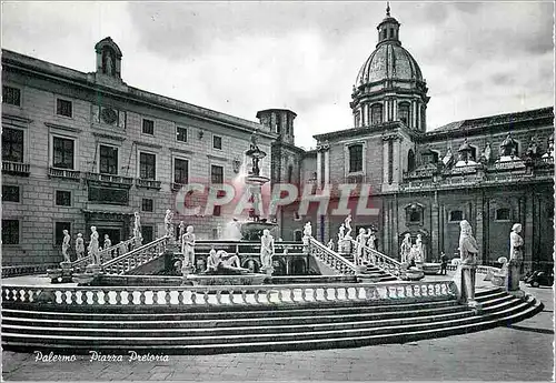 Cartes postales moderne Palermo La Place Pretoriale