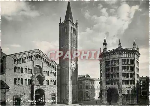 Moderne Karte Parma Duomo e Battistero