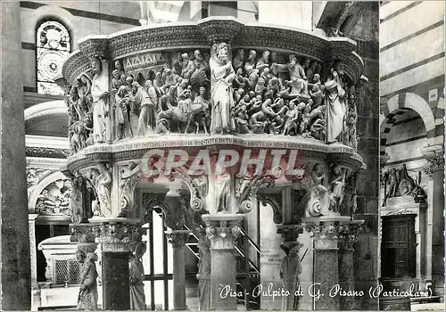 Cartes postales moderne Pisa Pulpito di G Pisano (Particolare)