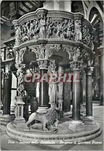 Moderne Karte Pisa Interieur de la Cathedrale La Chaire (G Pisano)