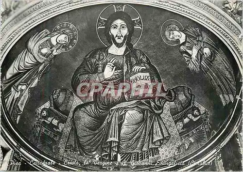 Cartes postales moderne Pisa Cattedrale Cristo La Vergine e Giovanni Evangelista Christ