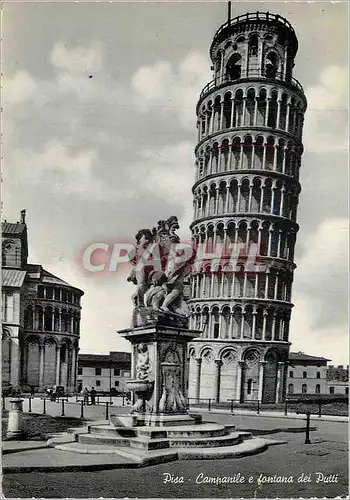 Moderne Karte Pisa Le Clocher et la Fontaine des Putti