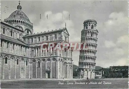 Moderne Karte Pisa Torre Pendente e Abside del Duomo