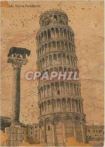 Cartes postales moderne Pisa Torre Pendente Opera Realizzata con