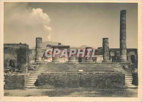 Moderne Karte Pompei Temple de Jupiter