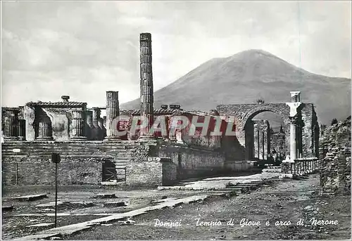 Cartes postales moderne Pompei Temple de Jupiter et Arc de Neron