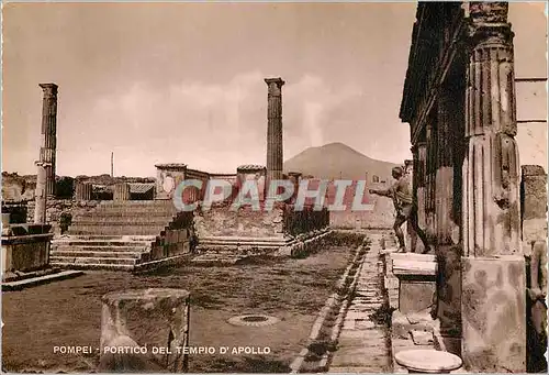 Moderne Karte Pompei La Portique du Temple d'Apollon