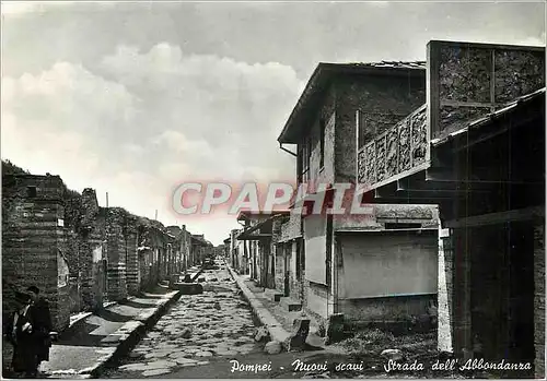 Moderne Karte Pompei Nouvelles Fouilles Rue de l'Abundance