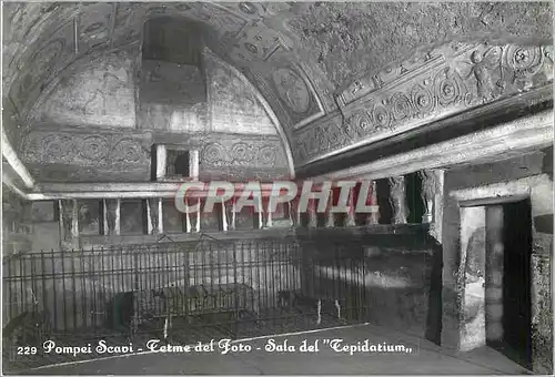 Cartes postales moderne Pompei Les Thermes du Forum La Salle du Tepidarium