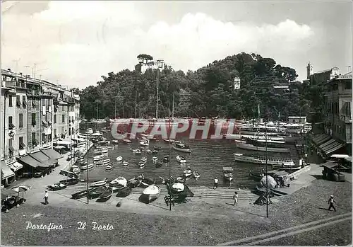 Moderne Karte Portofino Le Port Bateaux