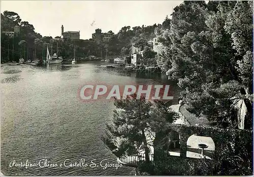 Cartes postales moderne Portofino Eglise e Chateau S Georges