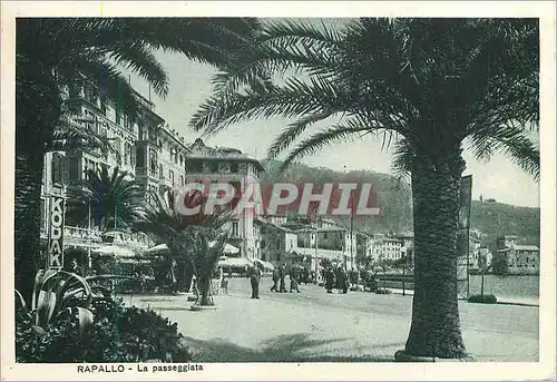 Moderne Karte Rapallo La Passeggiata