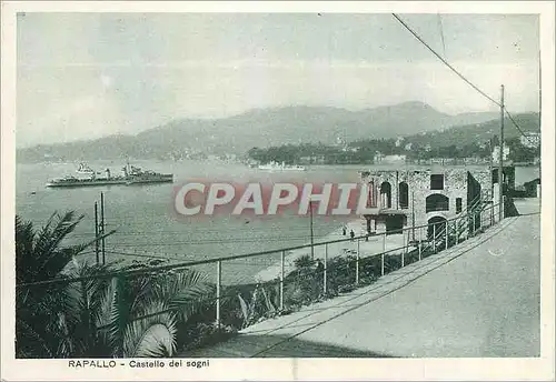 Moderne Karte Rapallo Castello dei Sogni Bateau