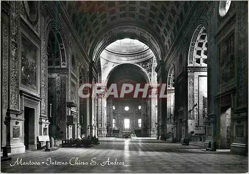 Cartes postales moderne Mantova Eglise de S Andre (L'Interieur)