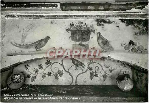 Moderne Karte Roma Catacombe di S Sebastiano Affreschi Nell'Pogeo di Clodio Hermes