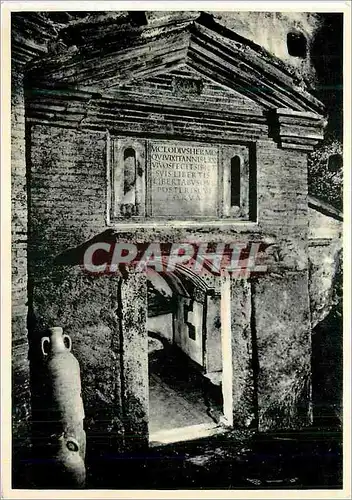 Cartes postales moderne Catacombe di S Sebastiano Facade du Mausolee de M Clodius Hermes
