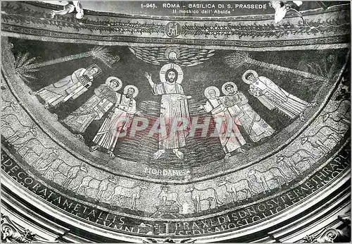 Moderne Karte Roma Basilique de St Prassede Le Mosaique de L'Abside