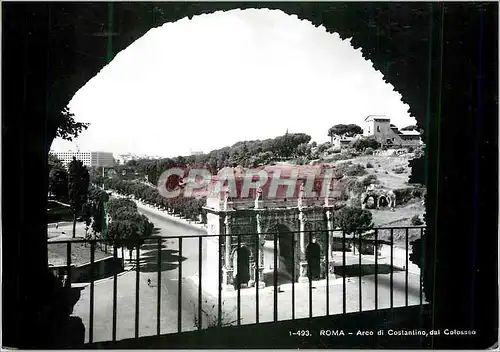 Moderne Karte Roma Arc de Constantin vu du Colisee