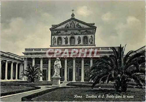 Moderne Karte Roma La Basilique de Saint Paul
