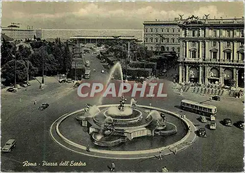 Cartes postales moderne Roma Place de l'Esedra Autobus