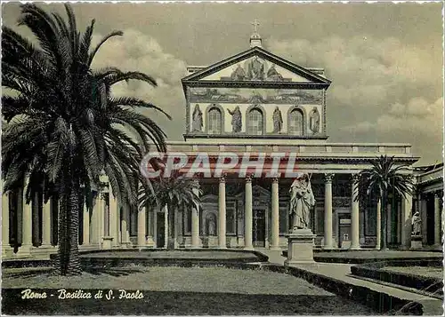 Moderne Karte Roma La Basilique de Saint Paul