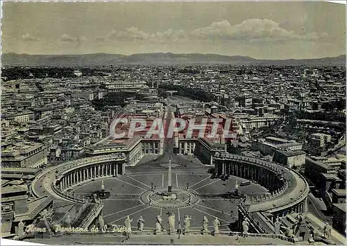 Moderne Karte Roma Panorama vu de St Pierre