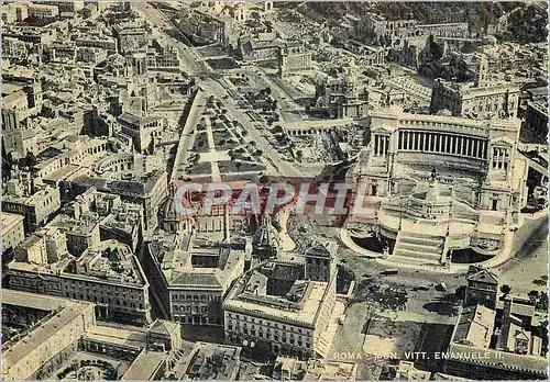 Moderne Karte Roma Monument a Victor Emmanuel II