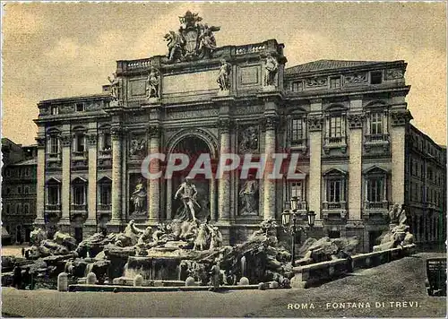 Moderne Karte Roma Fontaine de Trevi