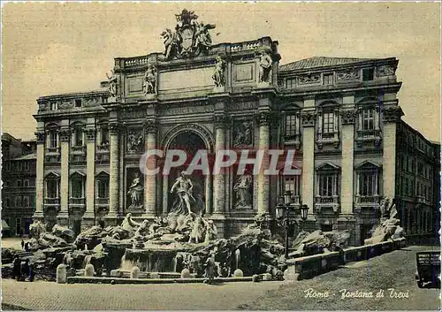 Moderne Karte Roma Fontaine du Trevi