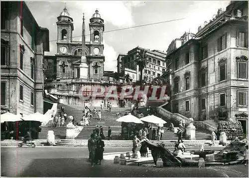 Cartes postales moderne Roma Place d'Espagne et Trinite del Monti