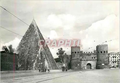 Cartes postales moderne Roma Piramide Cetria et Porle St Paol
