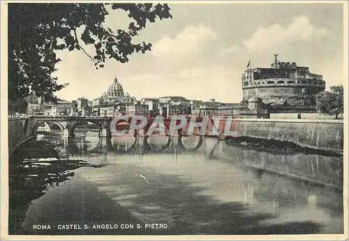 Cartes postales moderne Roma Castel S Angelo Con S Pietro