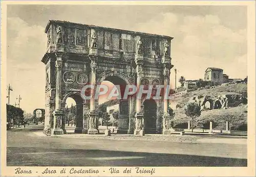 Moderne Karte Roma Arco di Costantino Via dei Trionfi