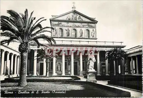 Cartes postales moderne Roma Basilica di S Paolo (Facciata)