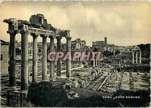Cartes postales moderne Roma Forum Romain Restes du Temple de Saturno