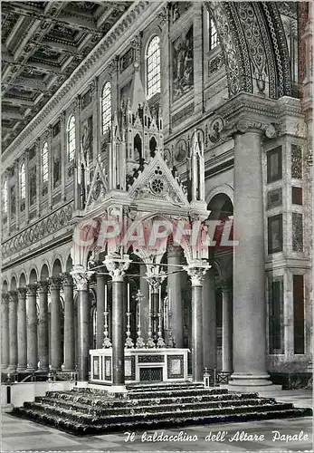 Moderne Karte Basilica di San Paolo Il Baldacchino dell'Altare Papale