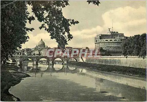 Cartes postales moderne Roma Pont et Chateau Saint Ange